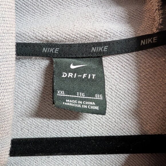 Nike Mens Dri-Fit Grey Textured Trainer Hooded Zip Jacket - Size XXL - Picture 4 of 5